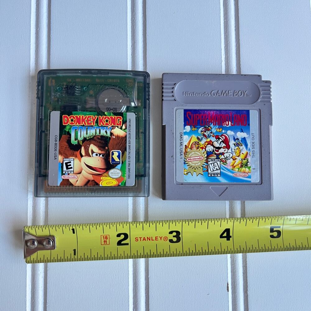 Nintendo Game Boy Lot Donkey Kong Country Super Mario Land Authentic OEM Untest